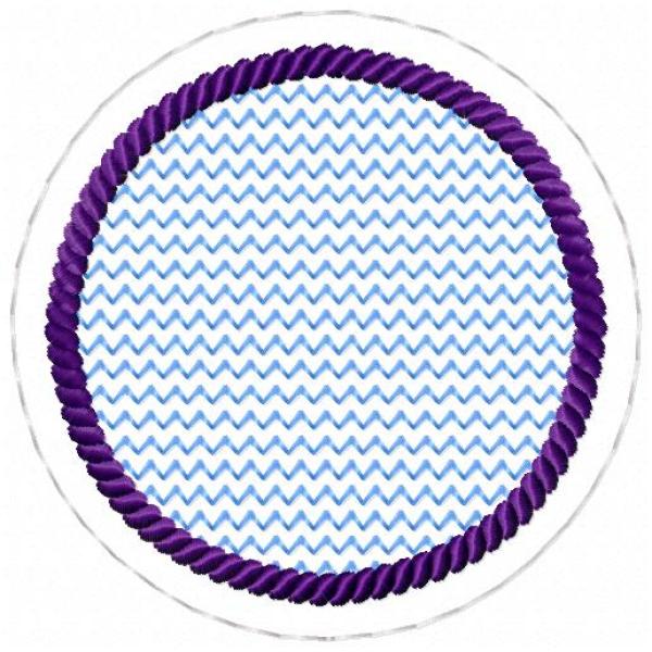 ITH-Stickdatei MugRug Untersetzer Einzeldatei für 10x10 cm